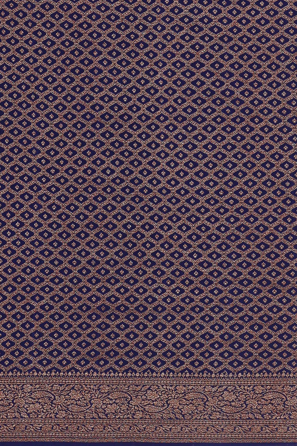 Image of Banarasi Crepe Mustard Yellow Saree