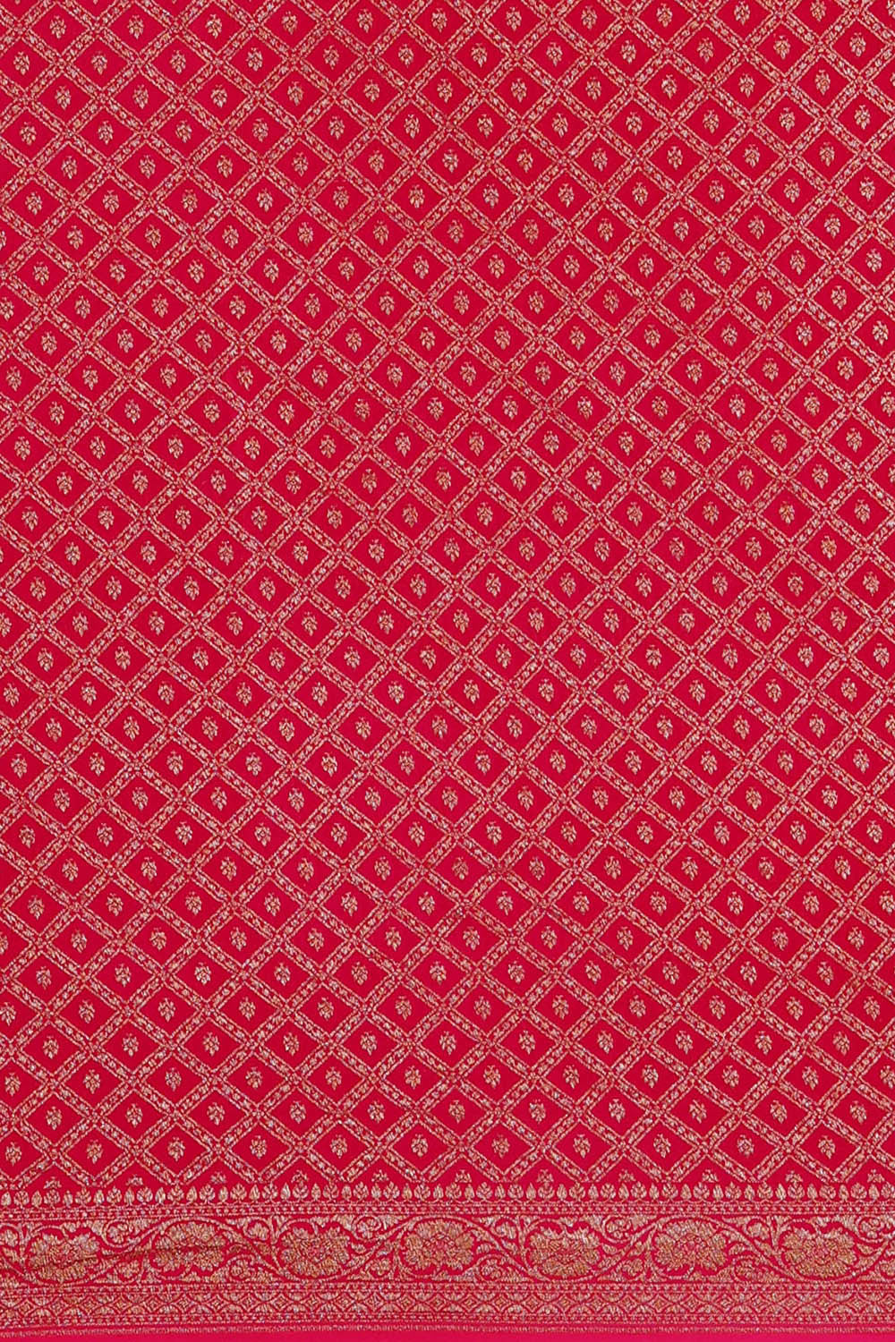 Image of Banarasi Crepe Peacock Green Saree