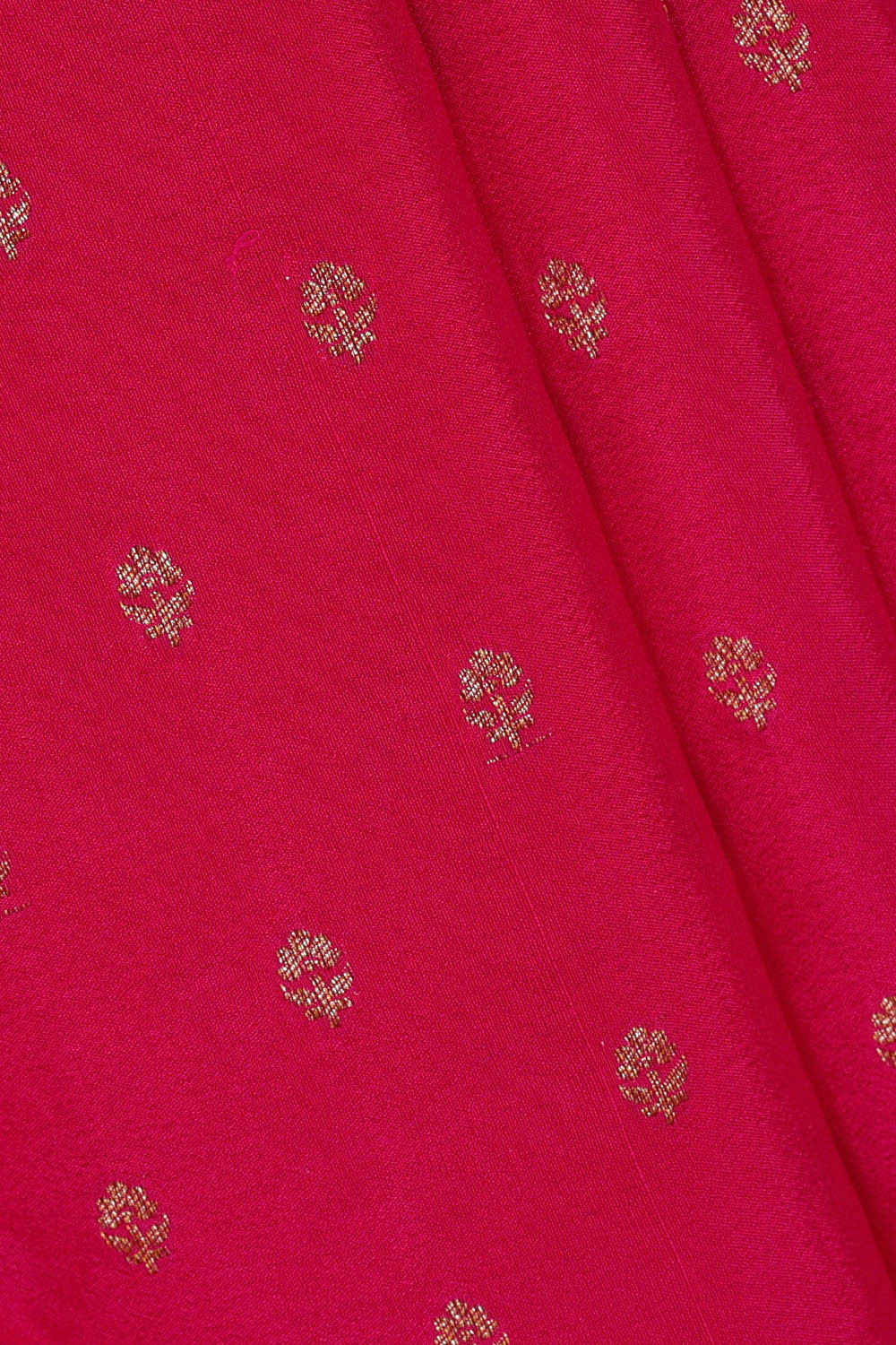 Banarasi Crepe Rani Pink Saree