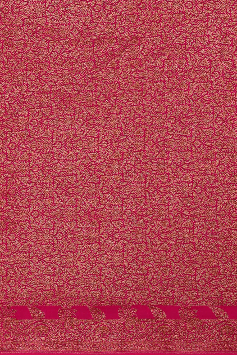 Image of Banarasi Crepe Rani Pink Saree