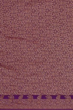 Image of Banarasi Crepe Purple Saree