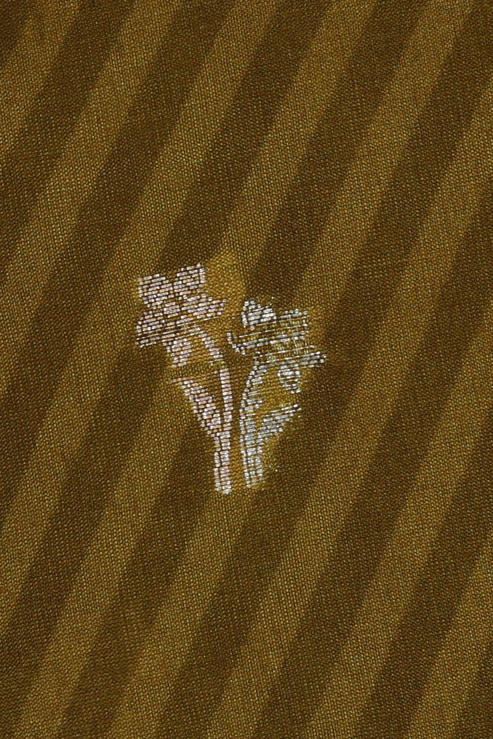 Image of Banarasi Silk Olive Green Saree
