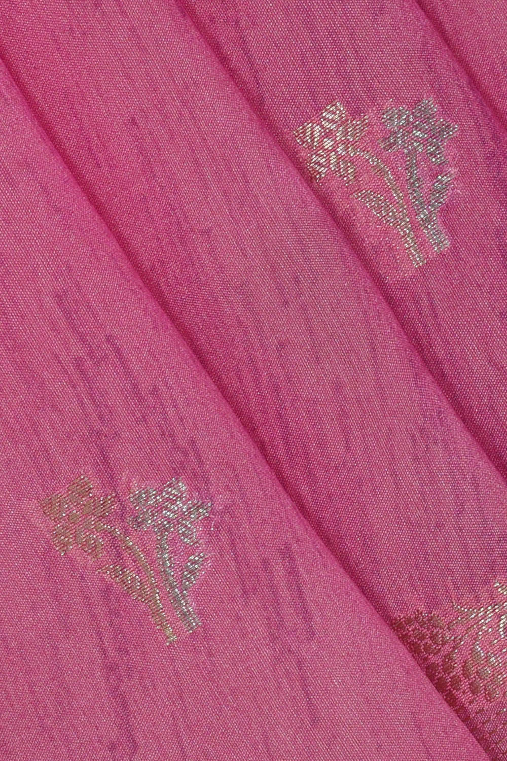 Image of Banarasi Silk Pink Saree