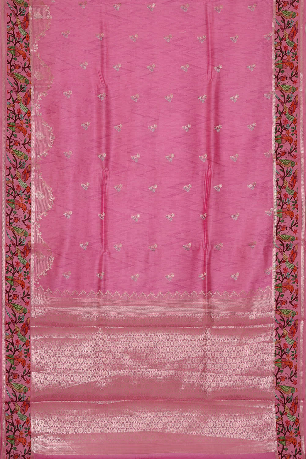 Image of Banarasi Silk Pink Saree