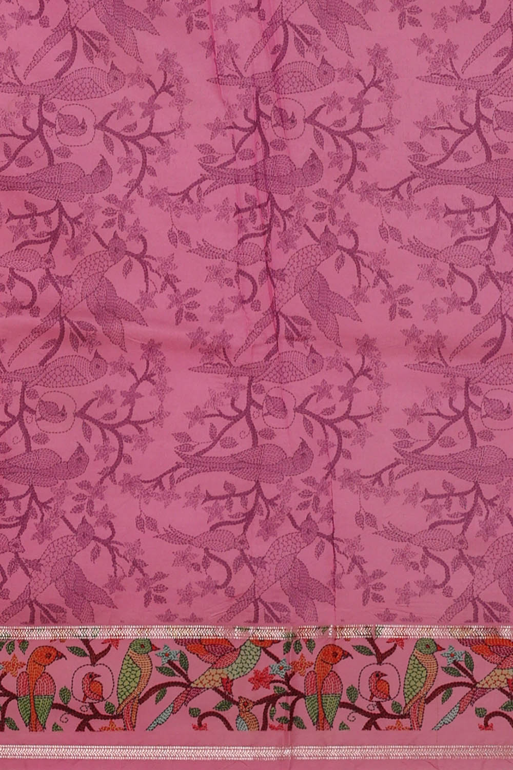 Image of Banarasi Silk Pink Saree