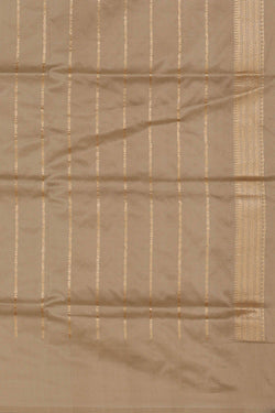 Image of Banarasi Silk Creamy Silver Saree