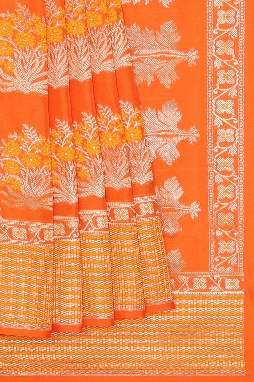 Banarasi Silk Orange Saree