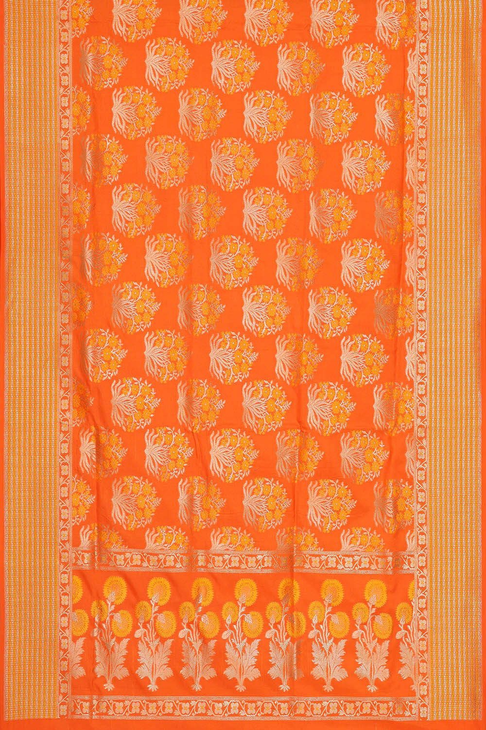 Banarasi Silk Orange Saree