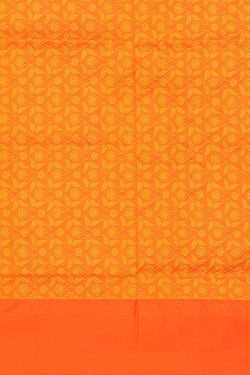 Image of Banarasi Silk Orange Saree