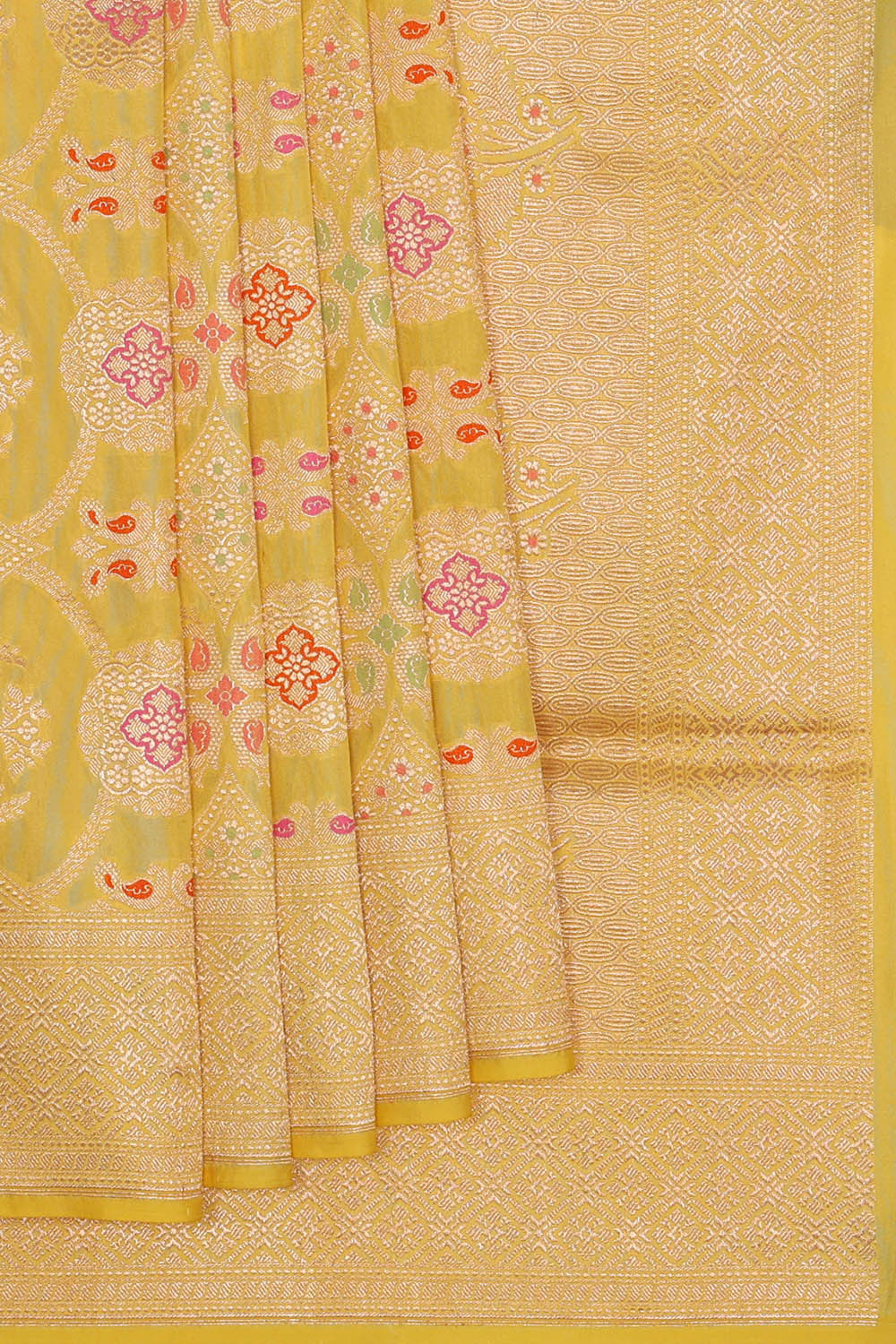 Banarasi Silk Yellow Saree