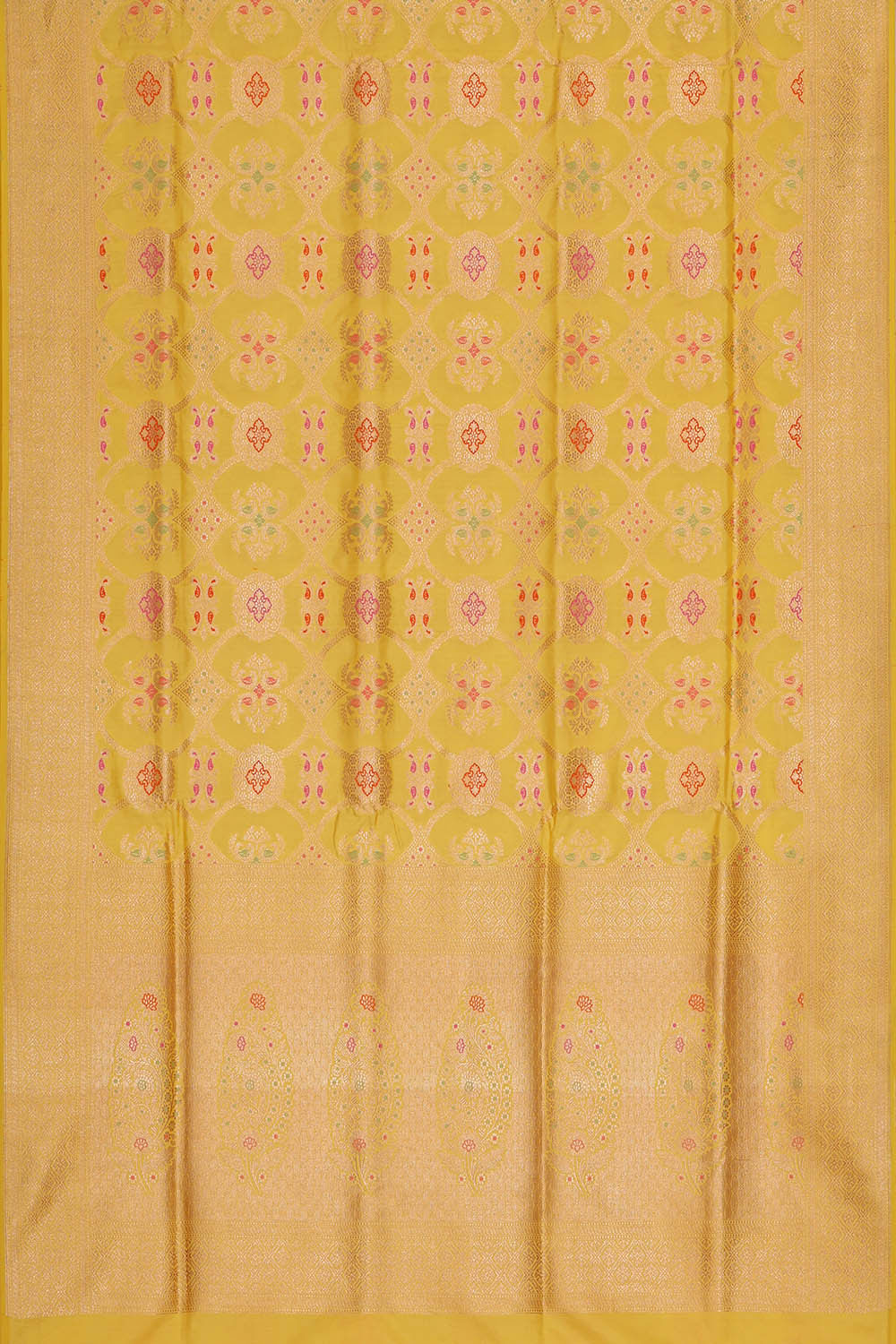Banarasi Silk Yellow Saree
