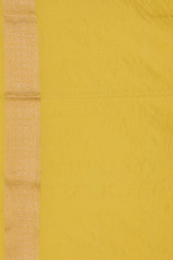 Image of Banarasi Silk Yellow Saree