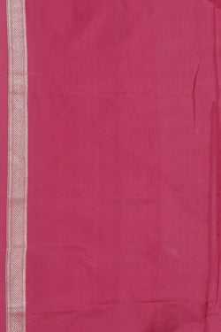 Image of Banarasi Silk Reddish Pink Saree