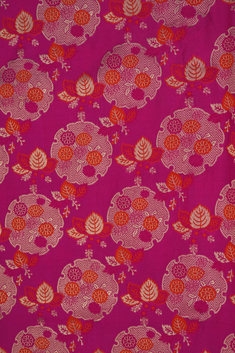 Banarasi Brocade Silk Pink Saree