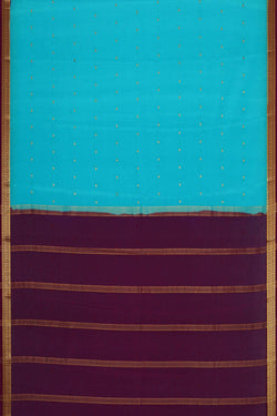 Image of Binny Crepe Sky Blue Saree