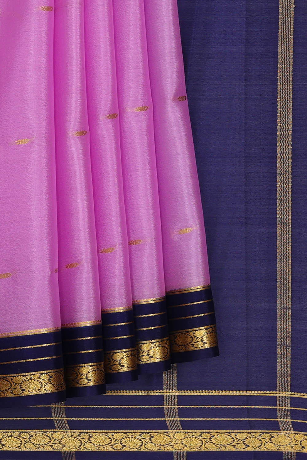 Binny Crepe Lavender Pink Saree