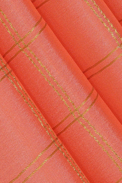 Image of Binny Crepe Peach Saree