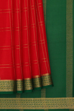 Image of Binny Crepe Red Saree