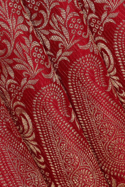 Image of Binny Crepe Red Saree
