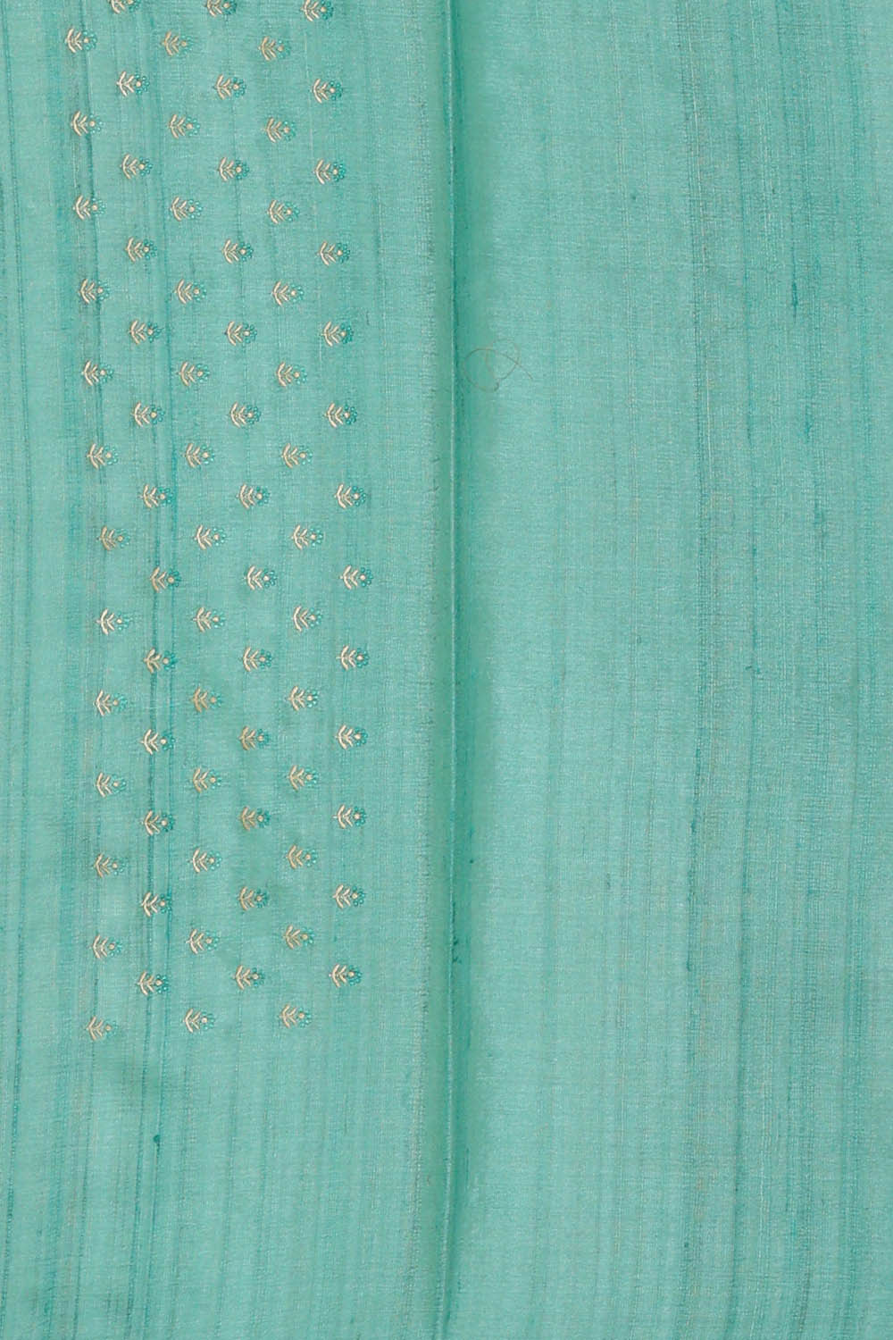 Tussar Sea Green Embroidered Saree