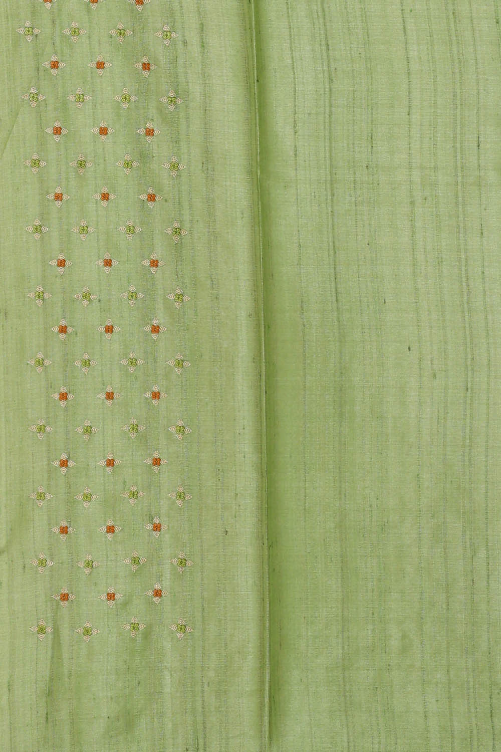 Tussar Pista Green Embroidered Saree