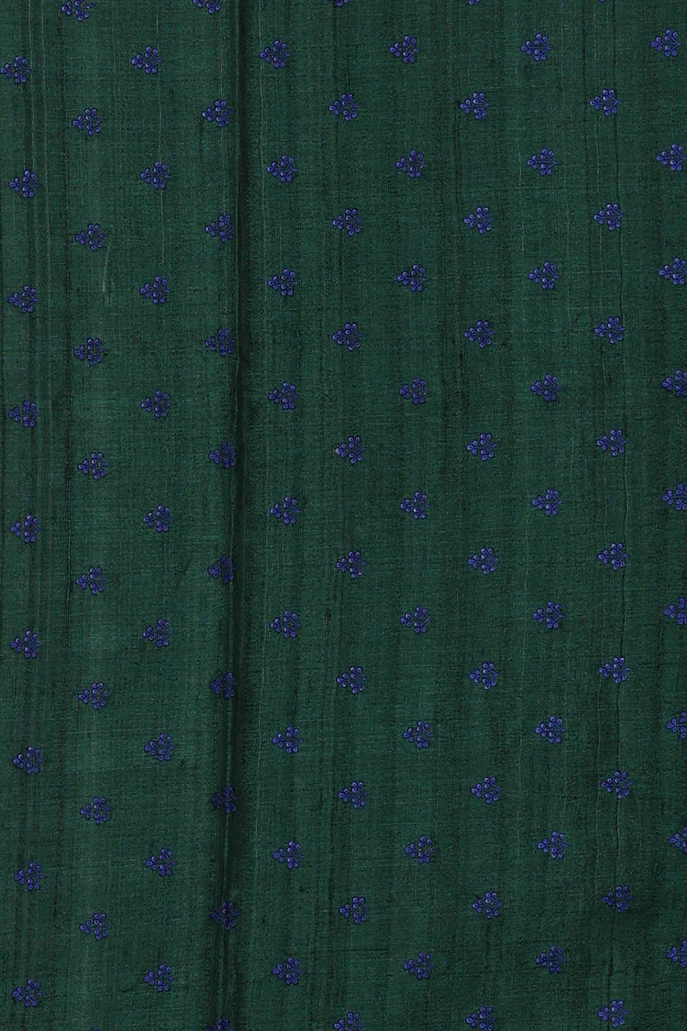 Image of Tussar Navy Blue Embroidered Saree