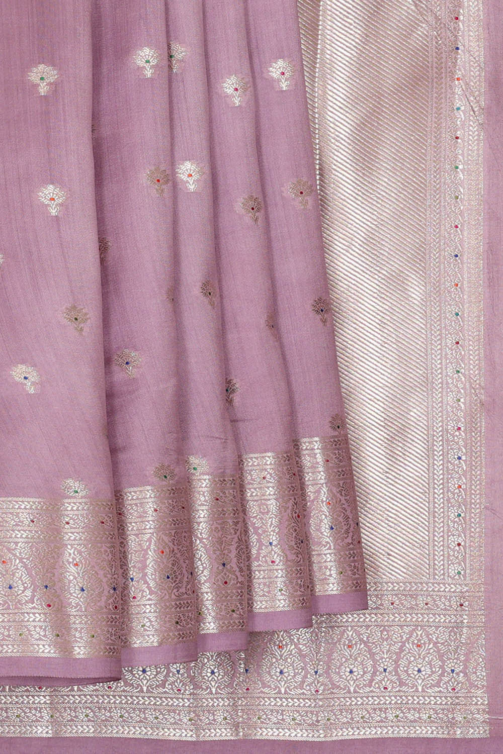 Light Lavender Silk Saree