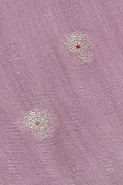 Image of Light Lavender Silk Saree