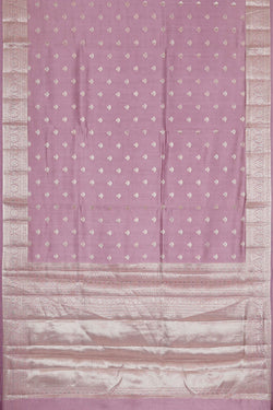 Image of Light Lavender Silk Saree