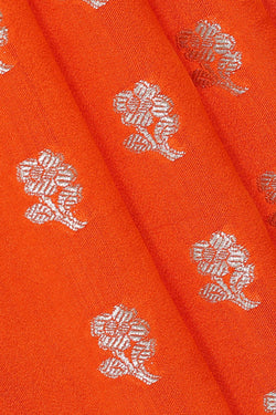 Image of Orange Silk Saree