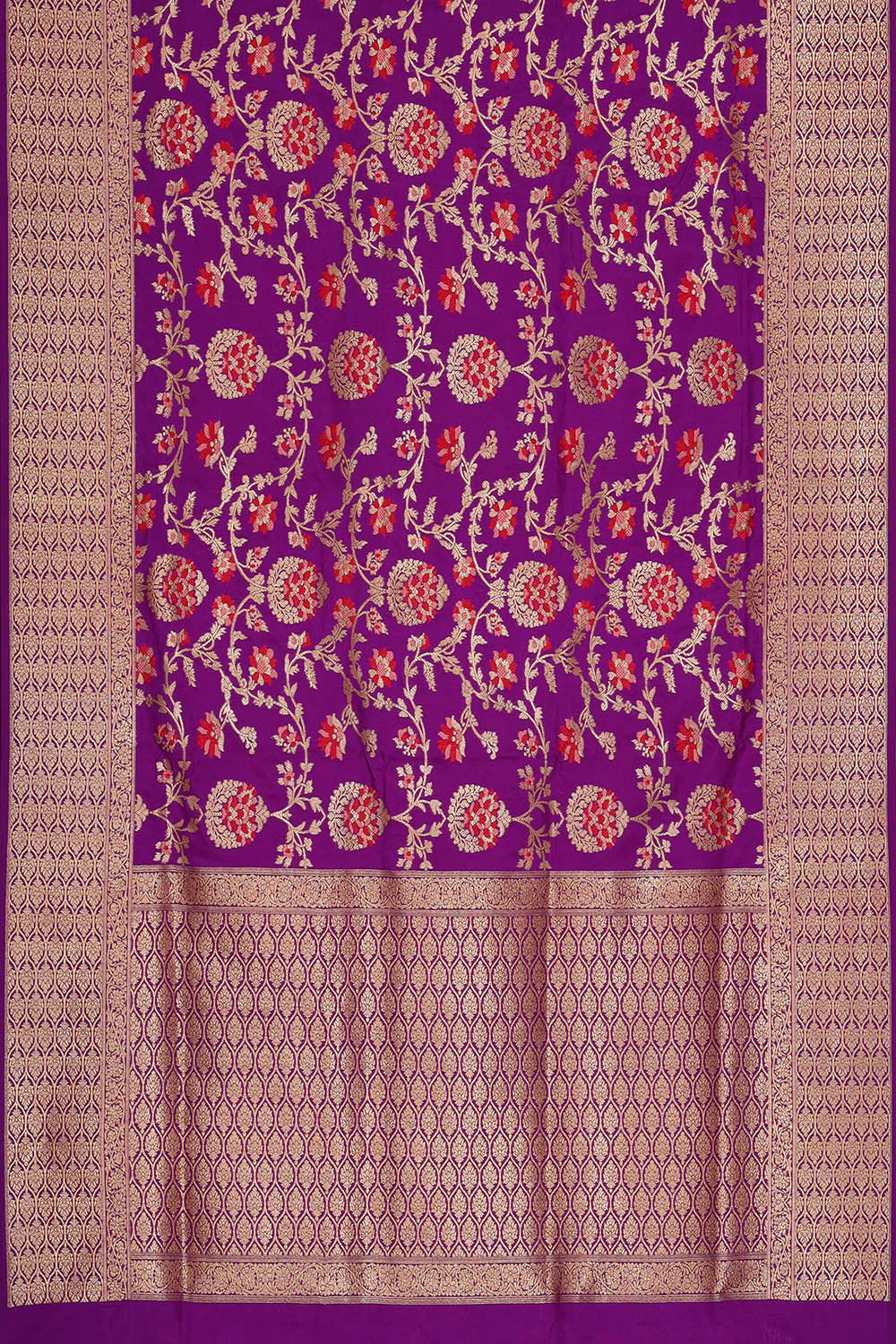 Image of Banarasi Silk Purple Saree