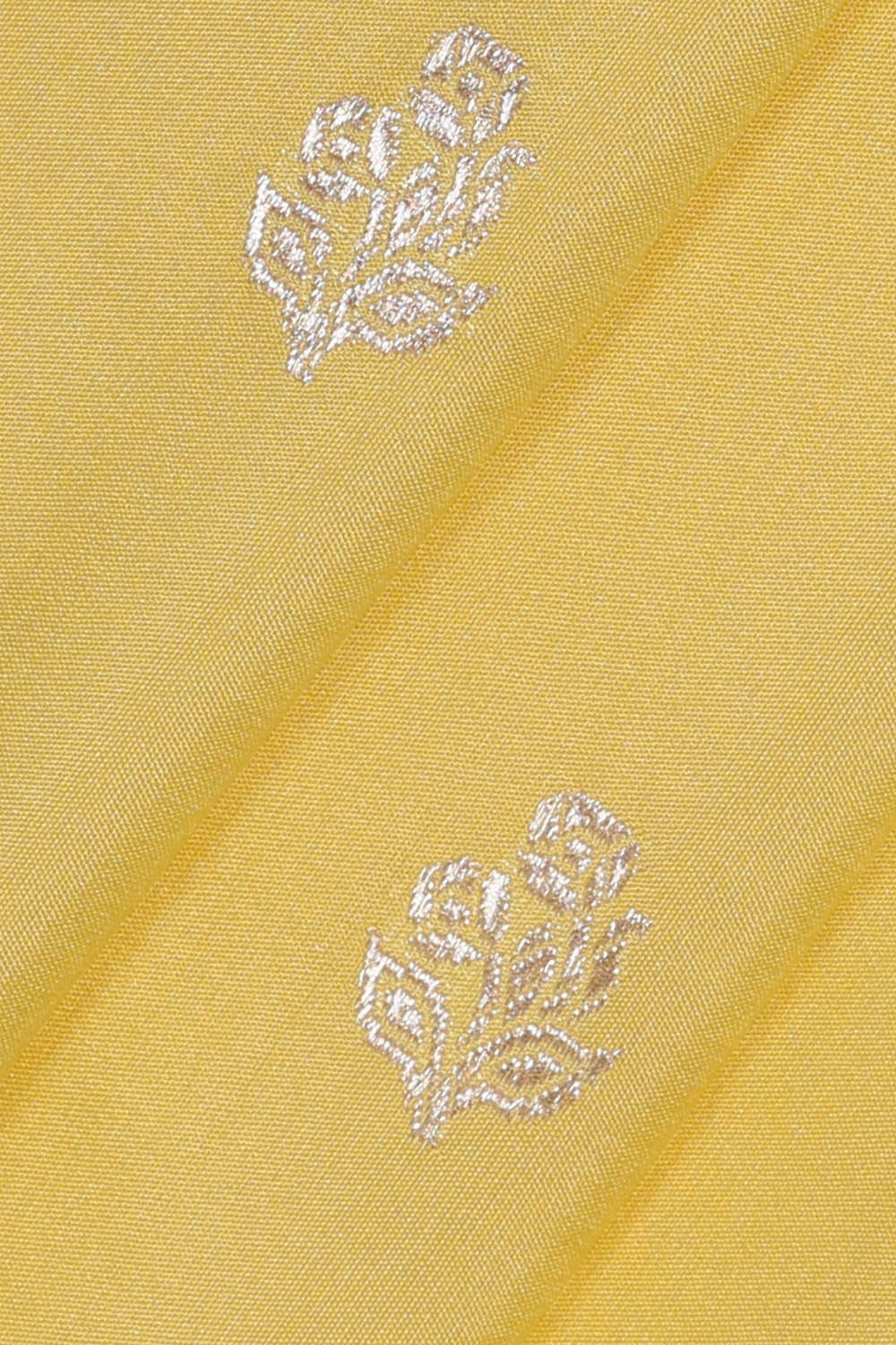 Image of Banarasi Silk Yellow Saree