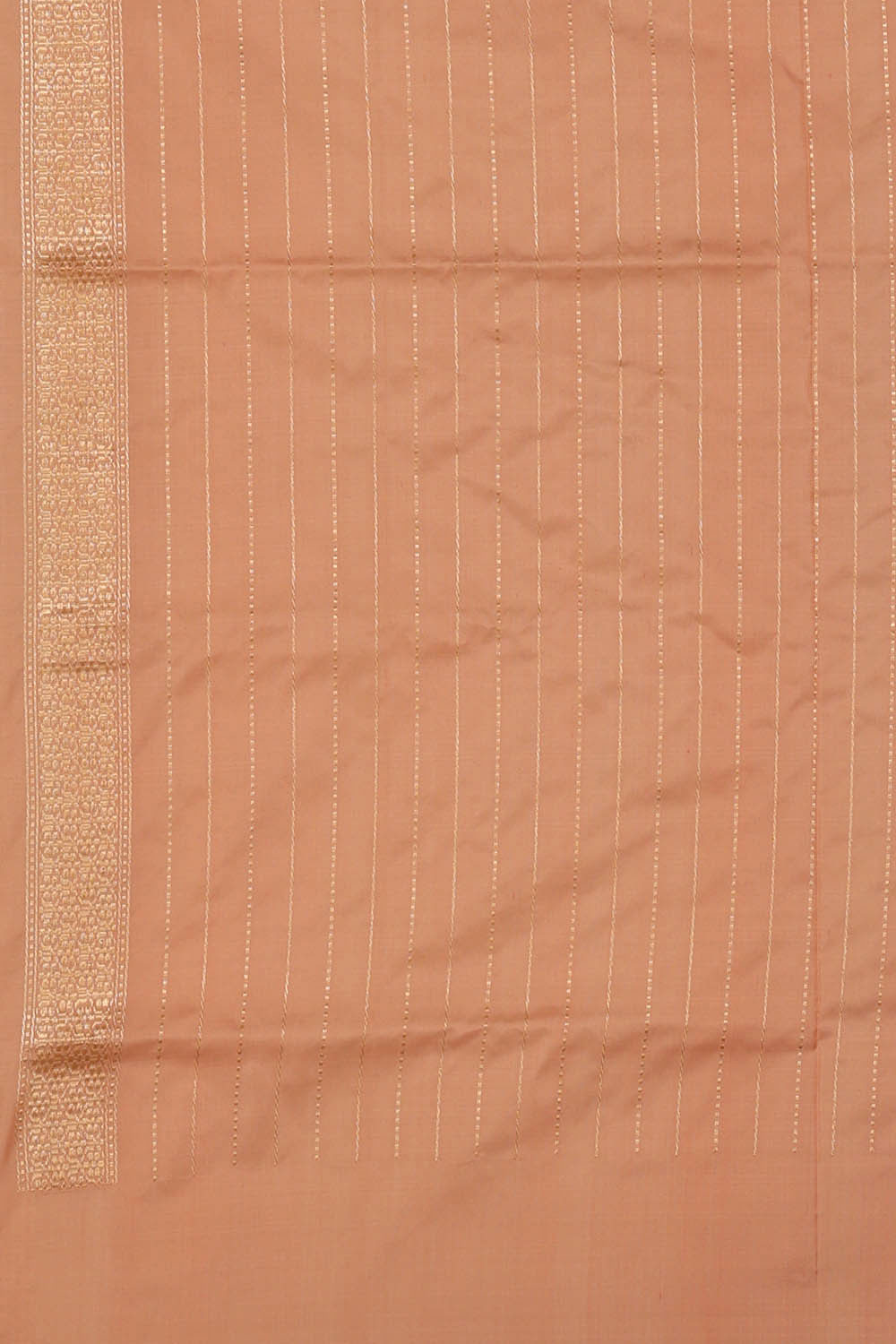 Image of Banarasi Silk Peach Saree