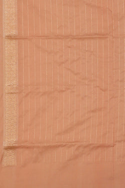 Image of Banarasi Silk Peach Saree
