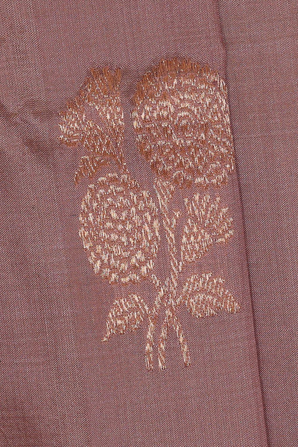 Image of Banarasi Silk Dark Mauve Pink Saree