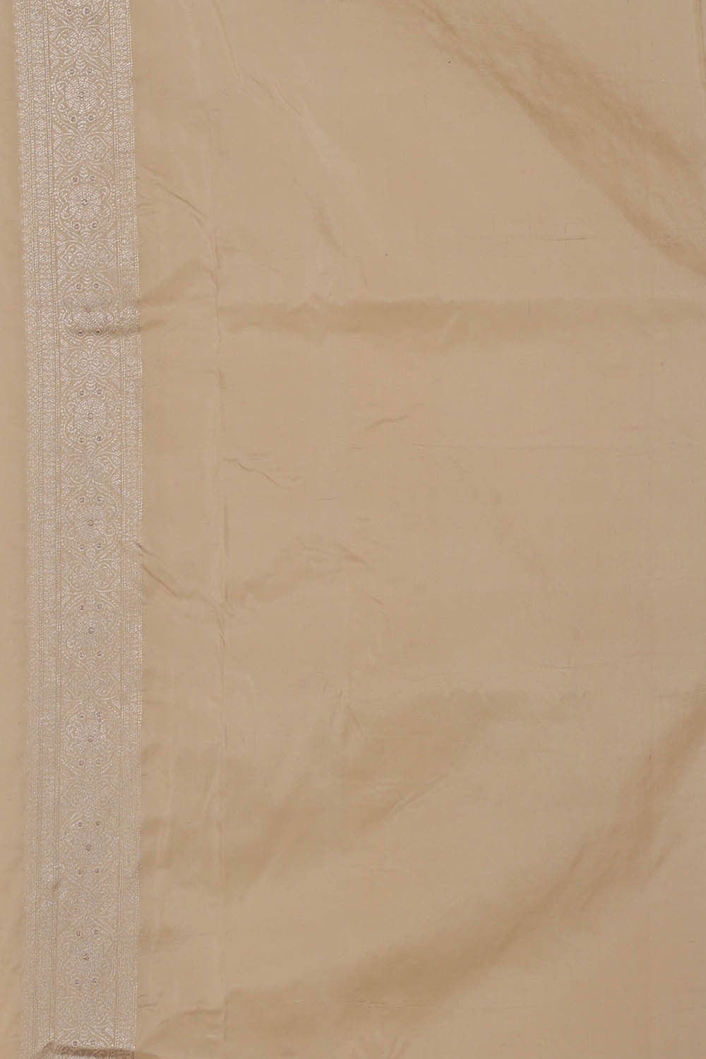 Image of Banarasi Silk Cream Saree