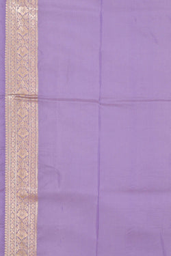 Image of Banarasi Silk Lavender Saree