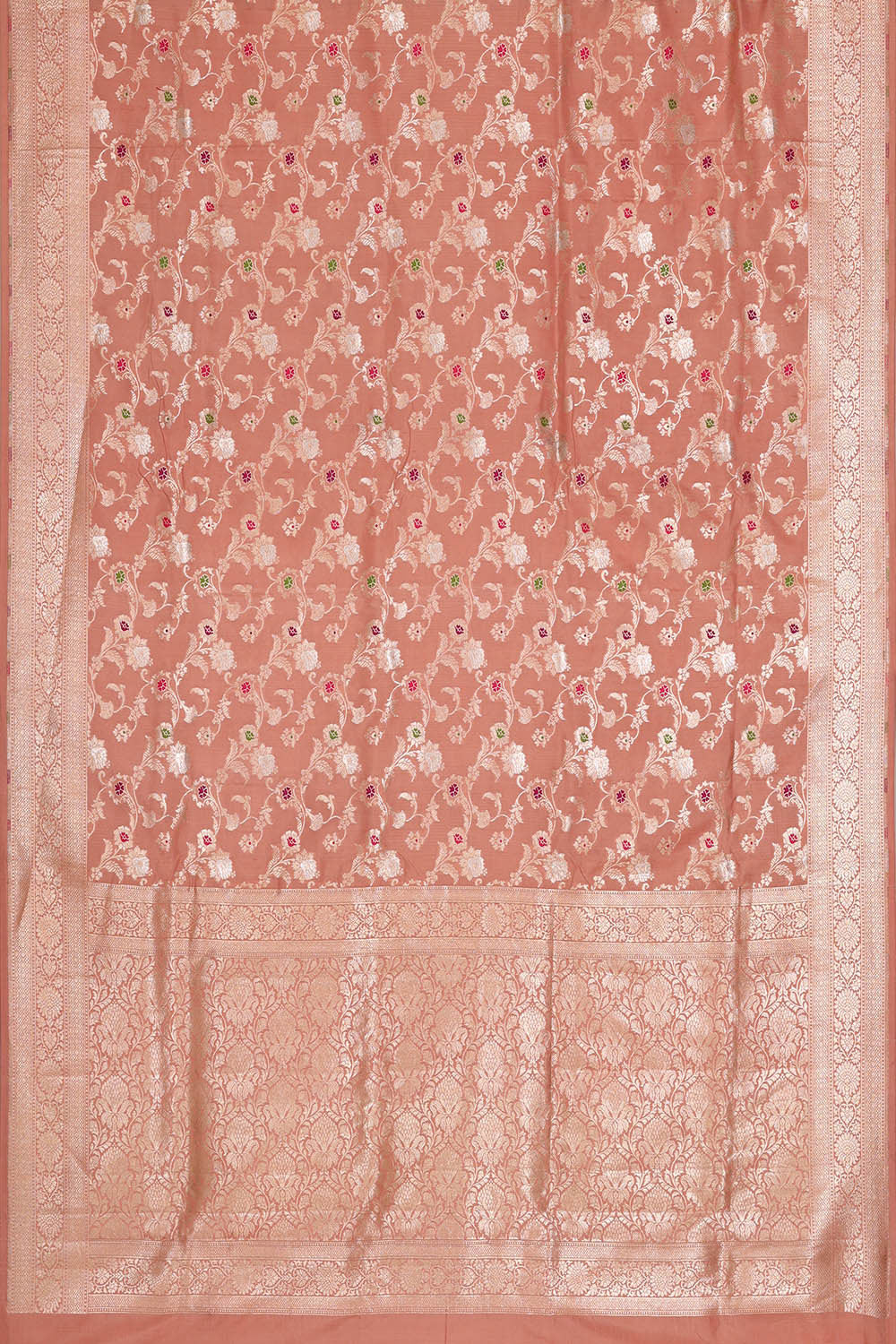 Banarasi Silk Peach Saree