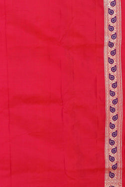 Image of Banarasi Silk Red Saree