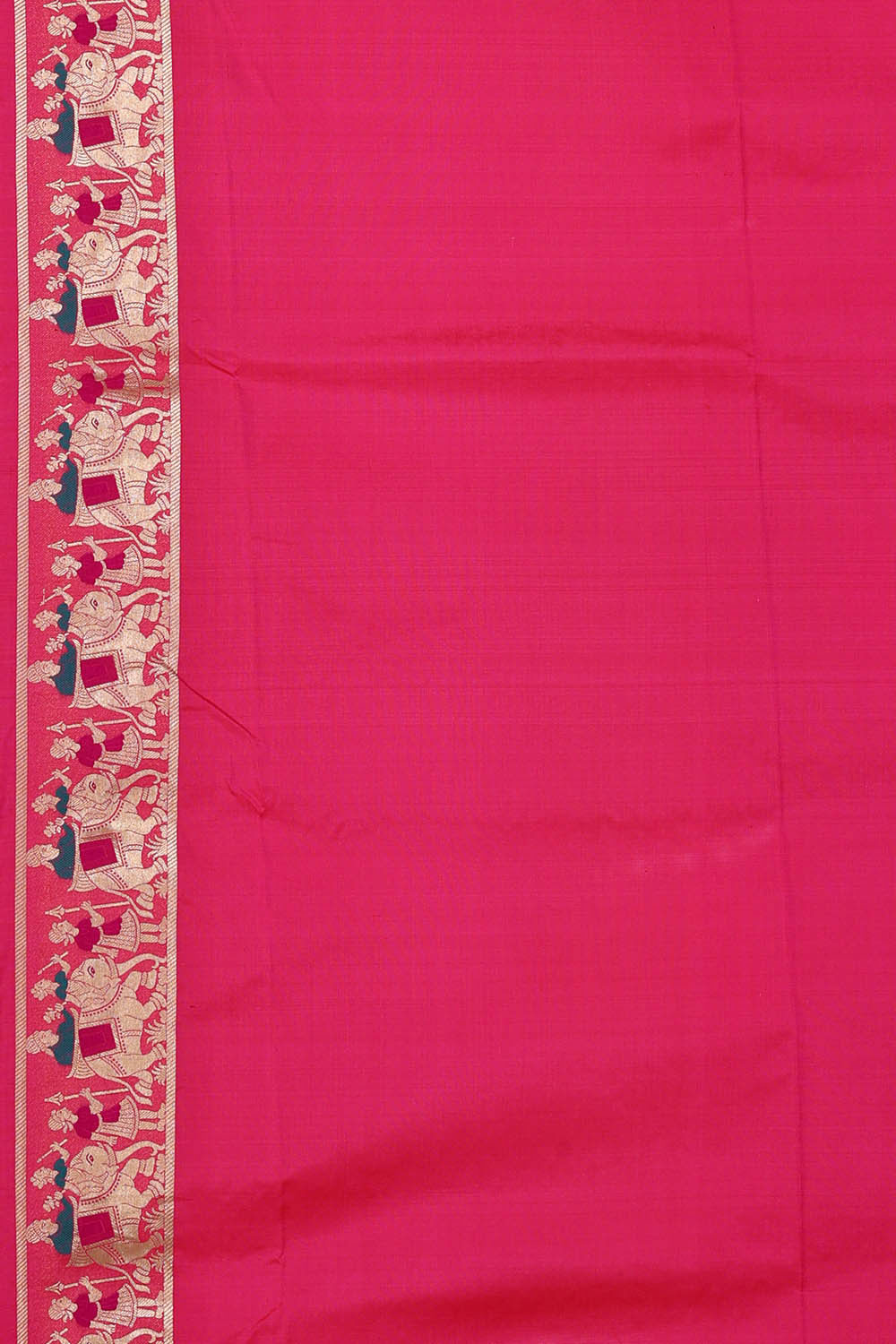 Image of Banarasi Silk Rani Pink Saree