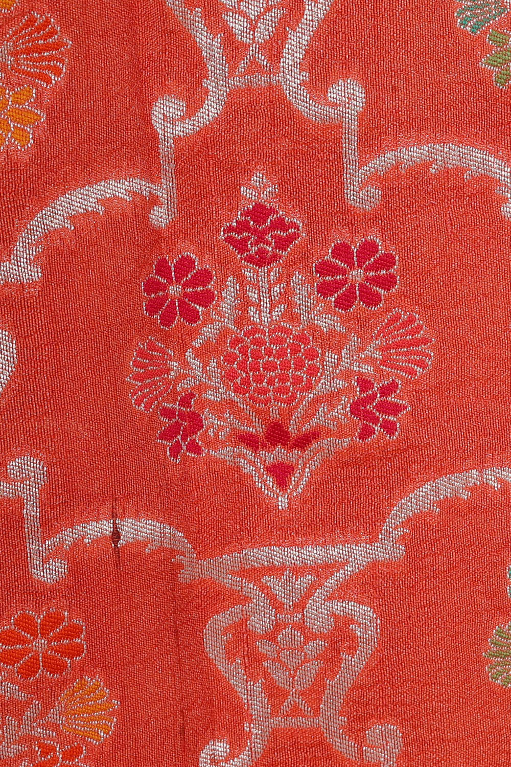 Georgette Orange Saree