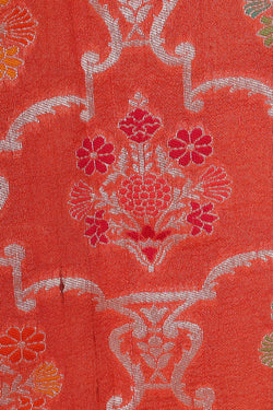 Image of Georgette Orange Saree