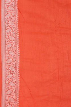 Image of Georgette Orange Saree