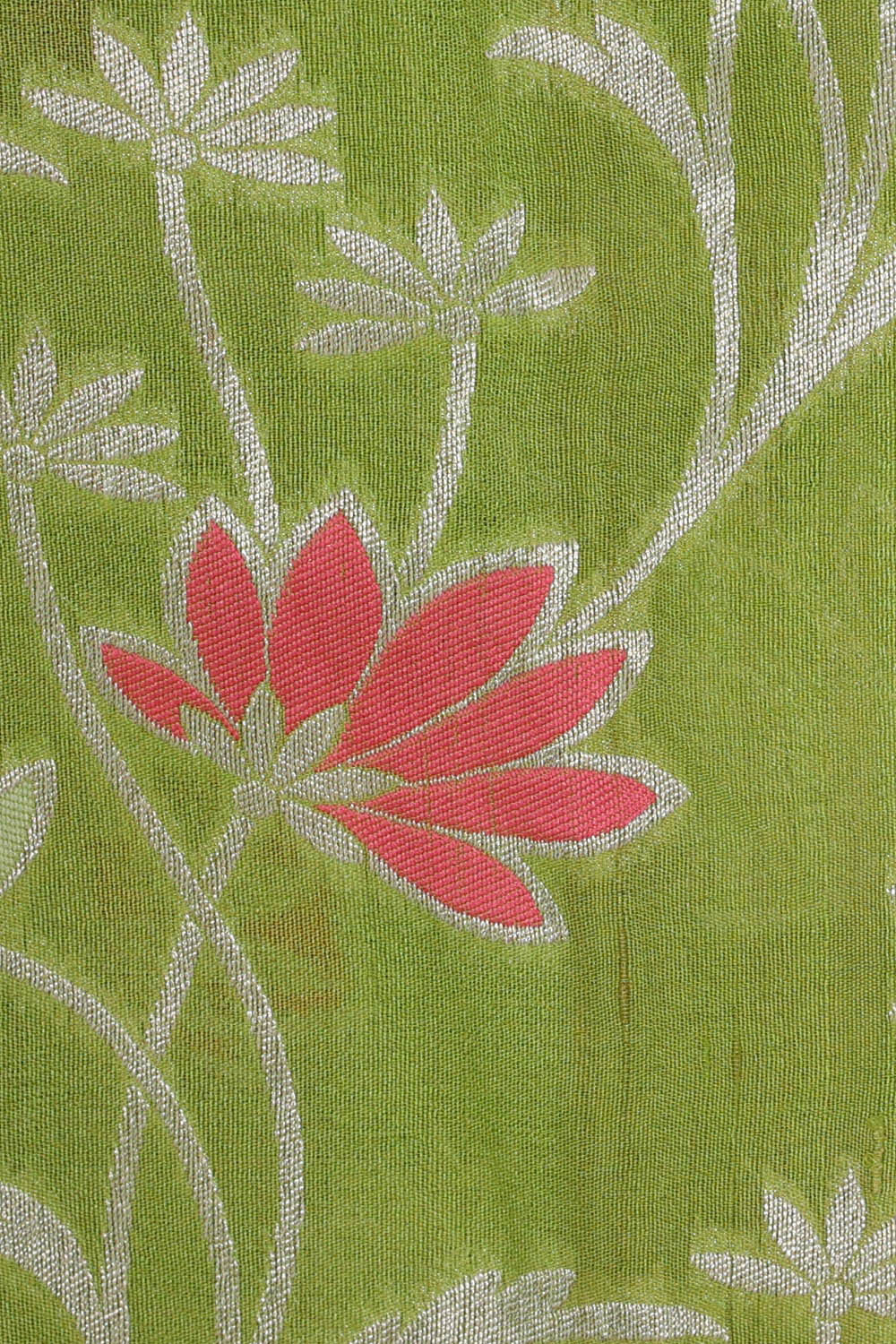 Georgette Parrot Green Saree