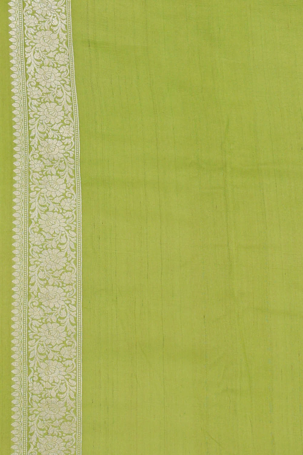 Georgette Parrot Green Saree
