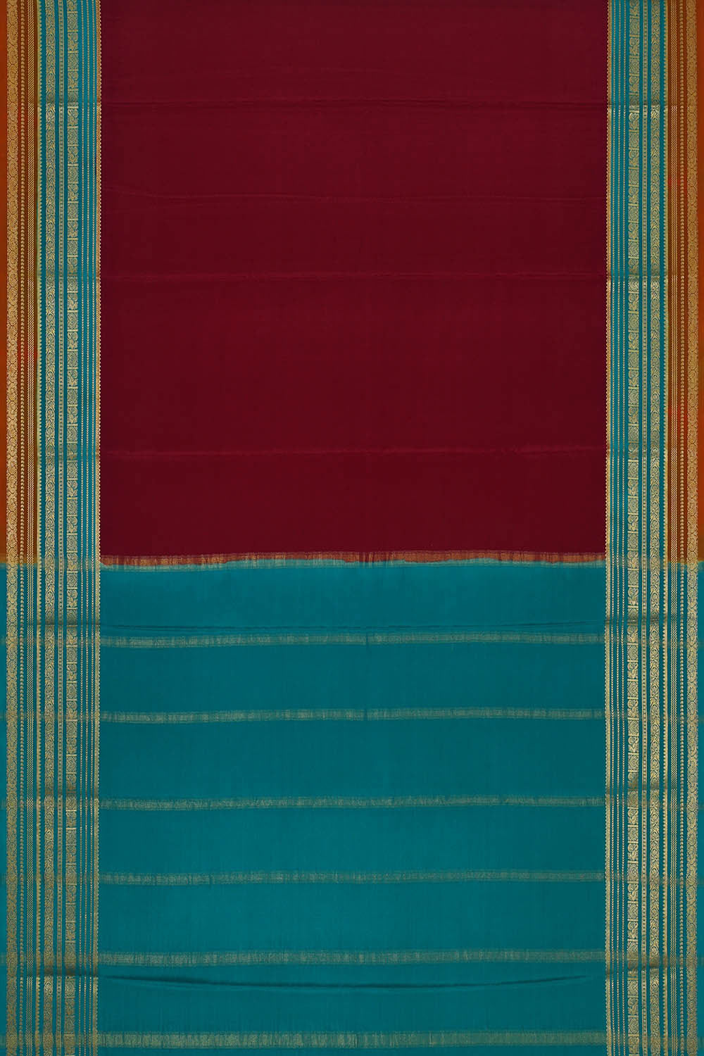 Binny Crepe Dark Red Saree