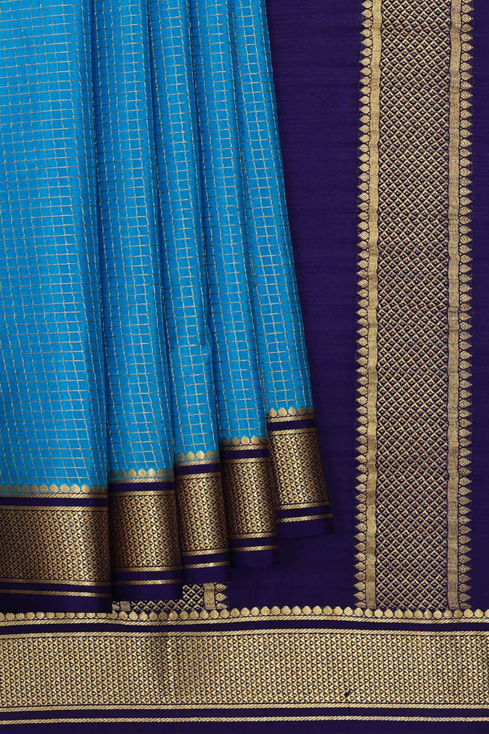 Image of Binny Silk Sky Blue Saree