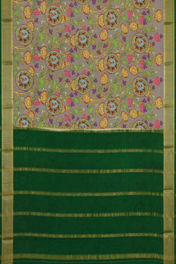 Image of Printed Binny Crepe Grey Saree