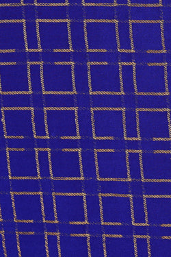 Image of Binny Crepe Royal Blue Saree
