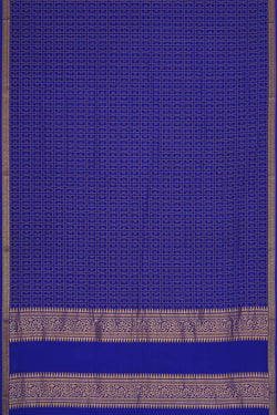 Image of Binny Crepe Royal Blue Saree